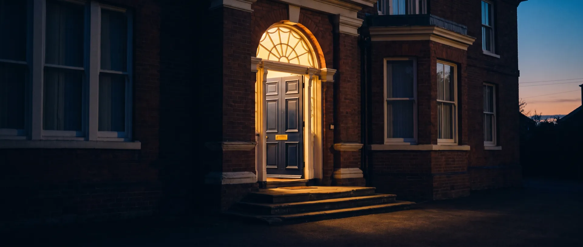 Care Homes — warm light through an open door