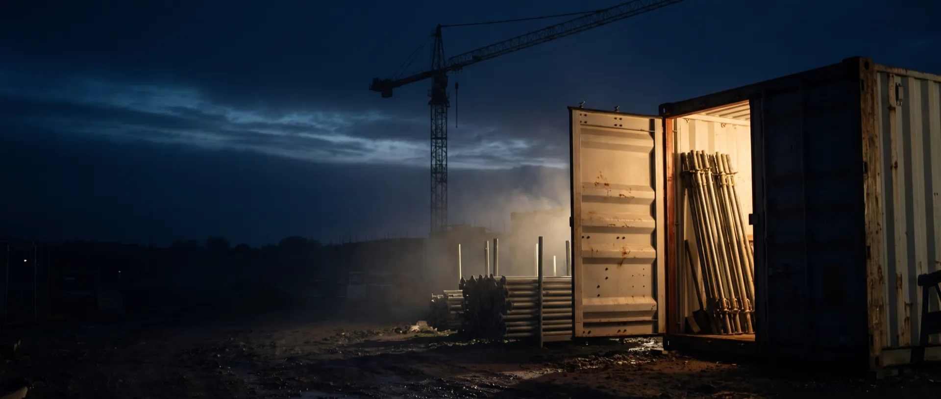Construction & Trades — warm light through an open door
